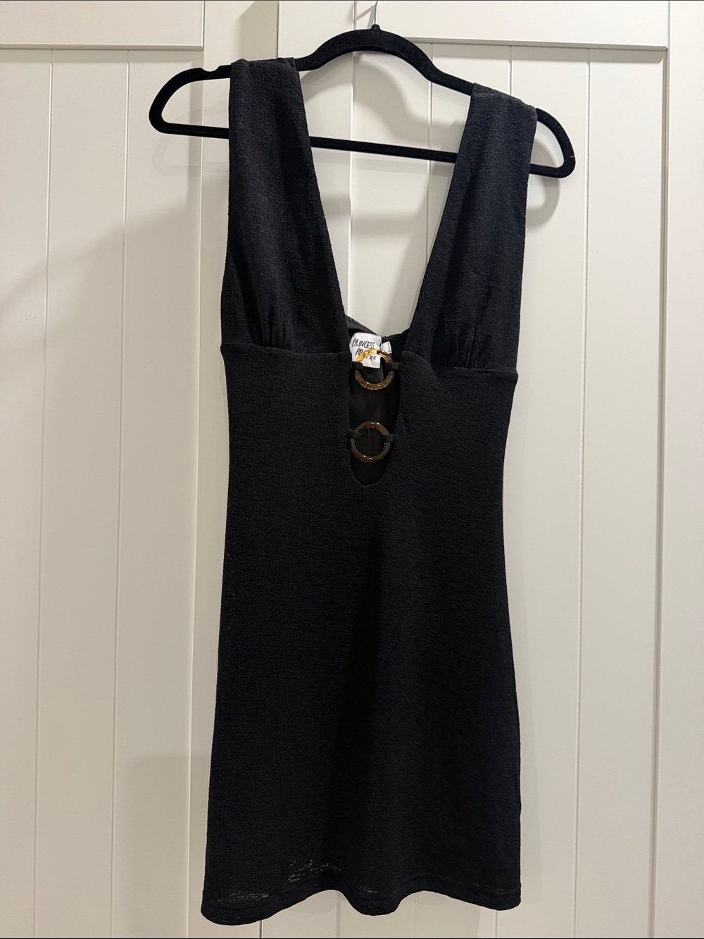 Princess Poly Steward Halter Mini Dress Black NWT 4